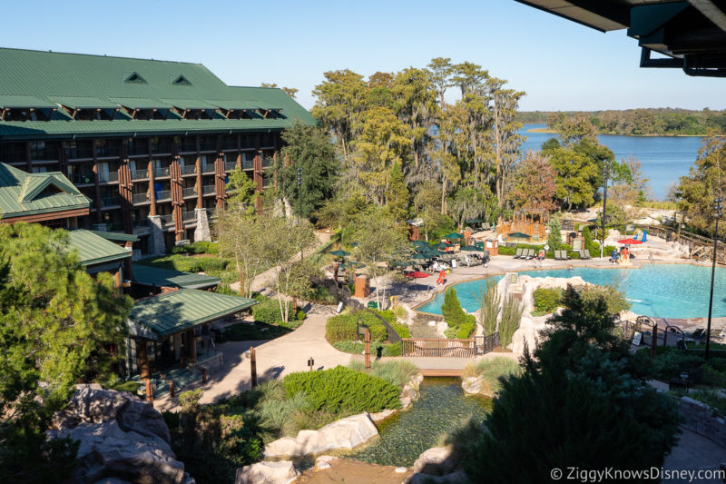 Disney's Wilderness Lodge Resort outside pool area