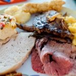 Disney Cruise Cabanas Lunch Review Roast Beef Plate