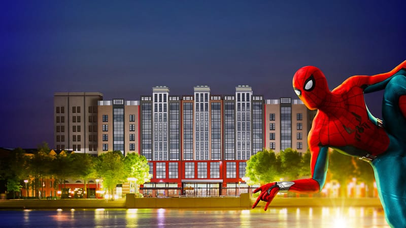 Spider-man in Disney's Hotel New York - The Art of Marvel