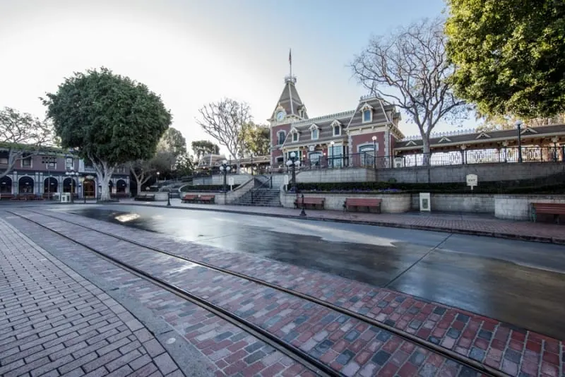 project stardust Disneyland sleeping beauty castle brickwork on Main Street