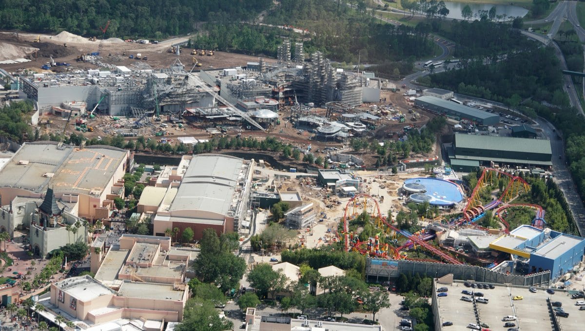 PHOTOS: Millennium Falcon Projection Domes Outside in Galaxy's Edge