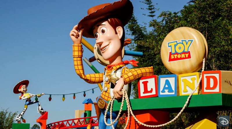 when was toy story land built