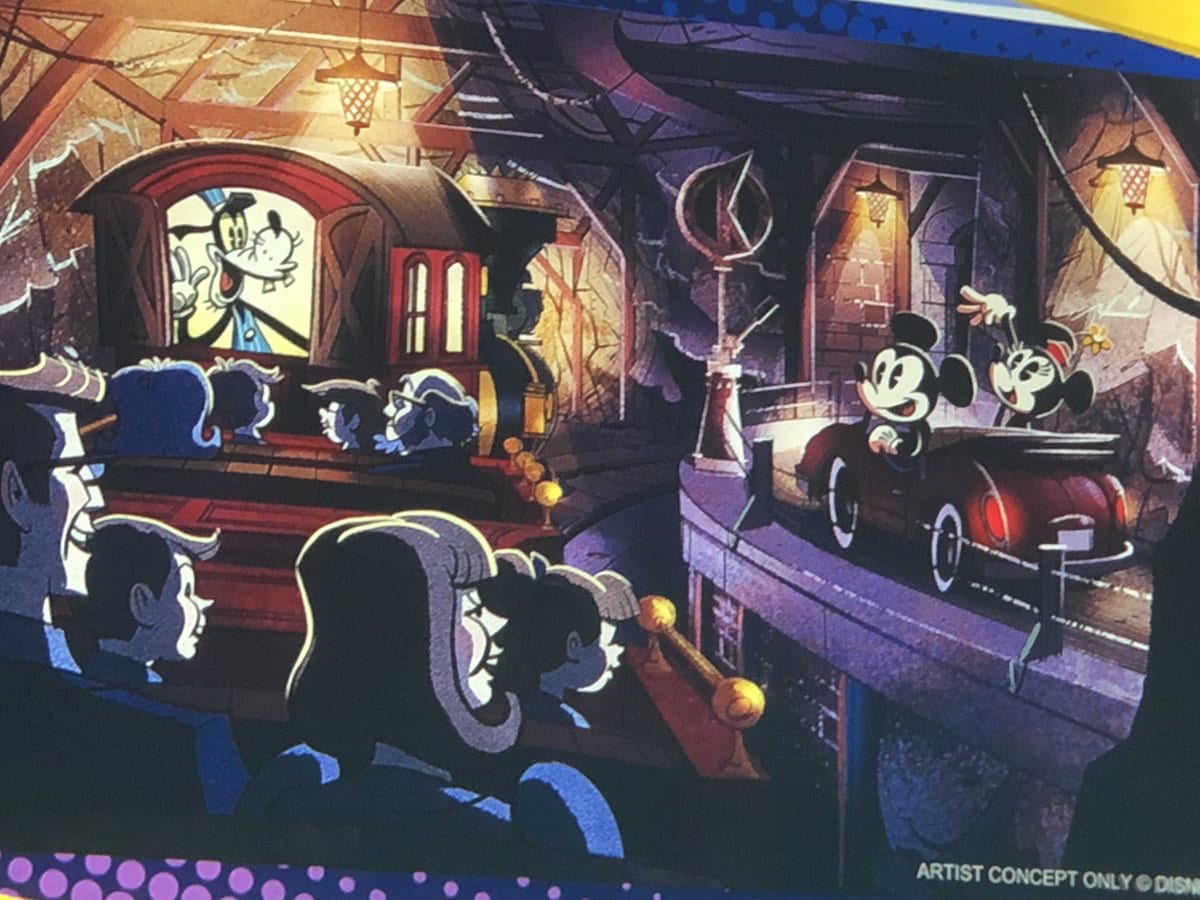 mickey on the railway