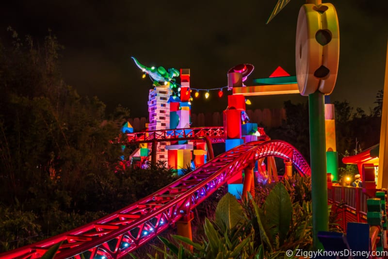 toy story land at night