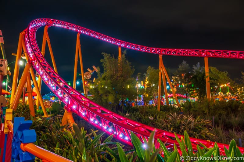 toy story land at night