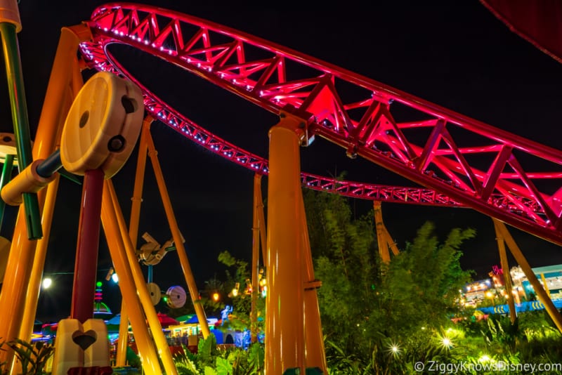 toy story land at night