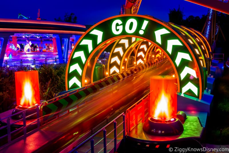 Toy Story Land at Night