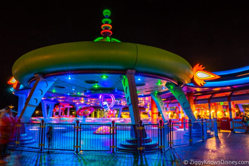 toy story land at night