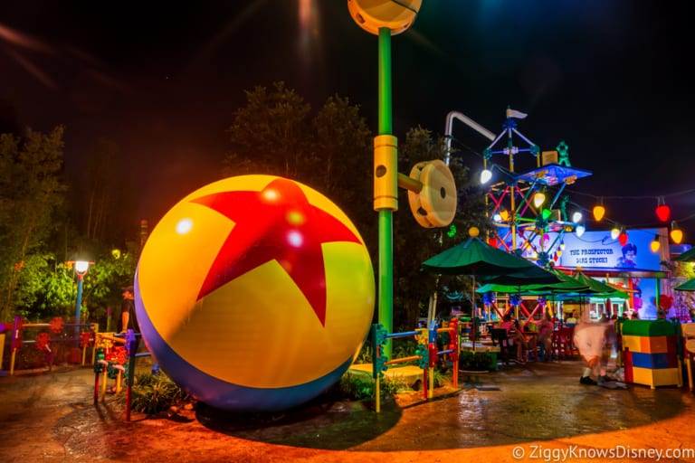 toy story land at night