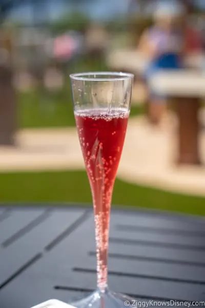 The Cheese Studio Review Epcot Food and Wine Festival sparkling blueberry wine