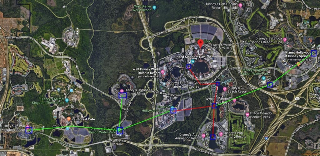 Disney Skyliner Gondola System - Map, Disney World Expansion