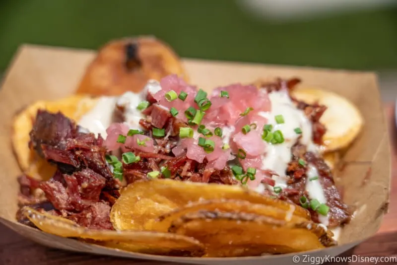 Flavors from Fire Review 2020 Epcot Food and Wine Festival smoked corned beef