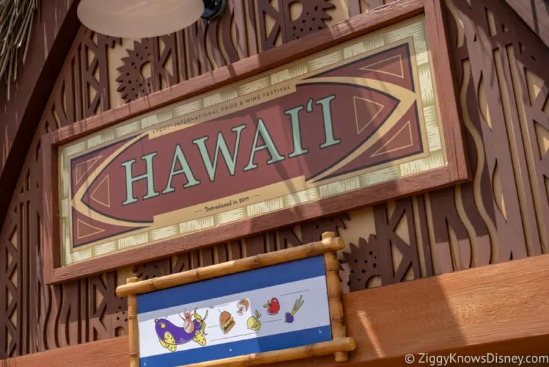 Hawaii Review 2018 Epcot Food and Wine Festival sign