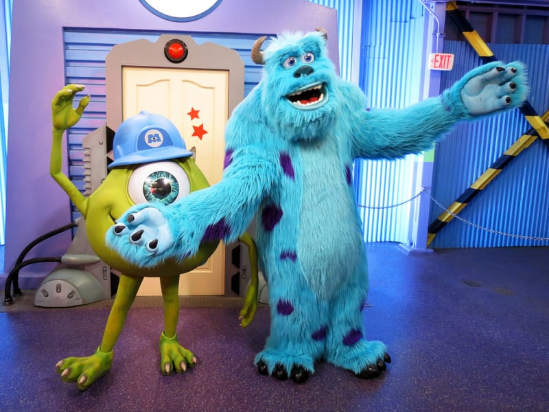 Mike and Sulley Monsters, Inc Meet and Greet