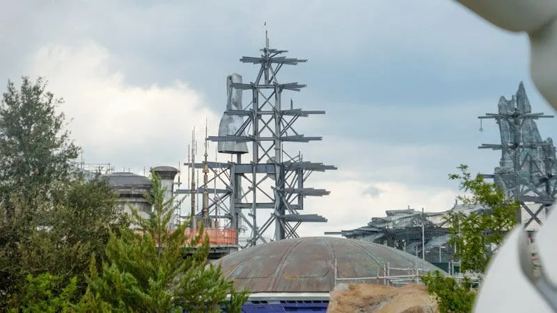 Themed Roofs and Painted Spires Star Wars Galaxy's Edge spires