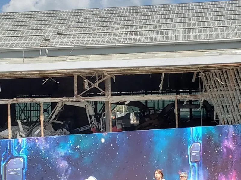 Universe of Energy Building Demolition Begins for Guardians of the Galaxy Coaster