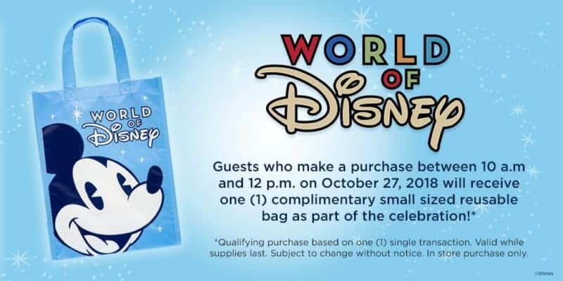 Free Reusable Mickey Bags World of Disney Grand Opening in Disney Springs