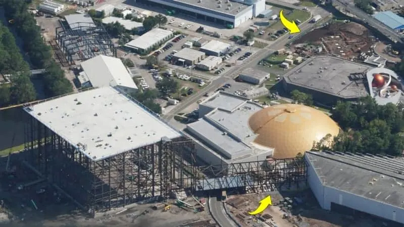Guardians of the Galaxy Rollercoaster Construction Update October 2018, Solar Panels Down 