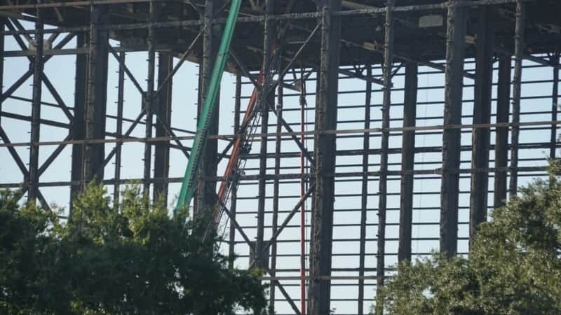 Guardians of the Galaxy Rollercoaster Construction Update October 2018, Solar Panels Down 