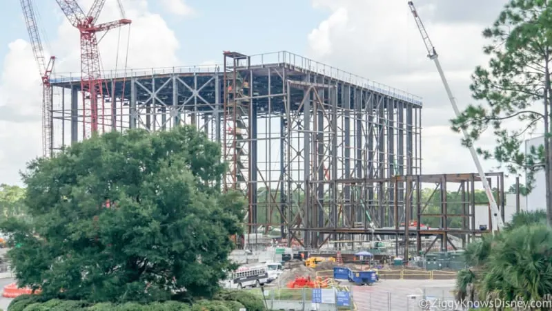 Guardians of the Galaxy Rollercoaster Construction Update October 2018, Solar Panels Down