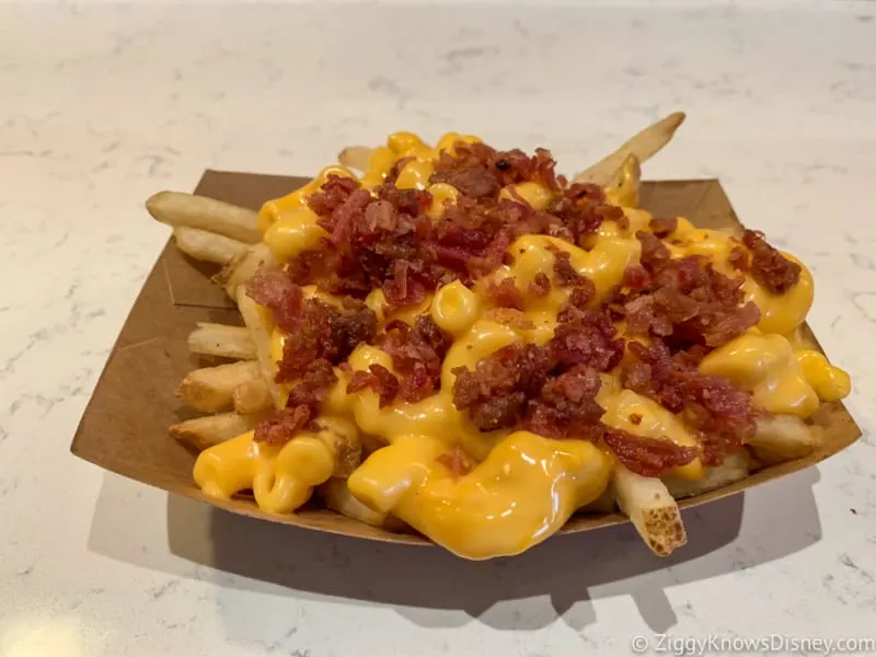 Review Bacon Mac and Cheese Fries Casey's Corner Magic Kingdom