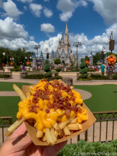 Review Bacon Mac and Cheese Fries Casey's Corner Magic Kingdom