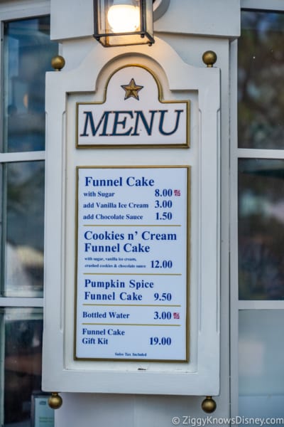 REVIEW Maple Bacon Funnel Cake Epcot menu