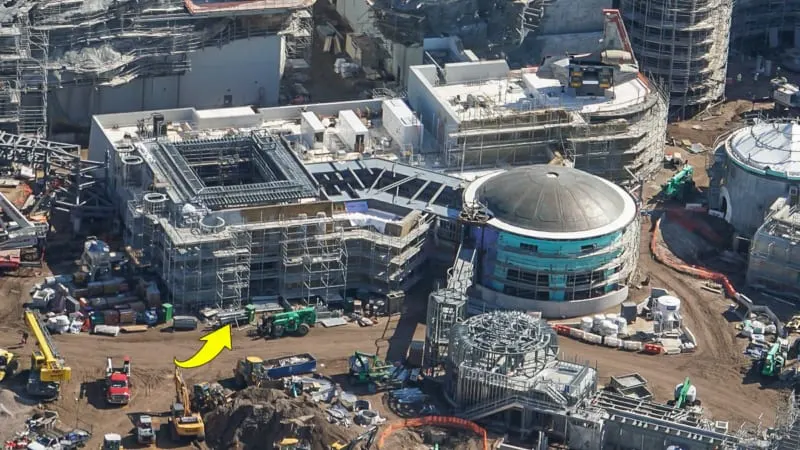 Star Wars Galaxy's Edge Construction Update October 2018 building facade
