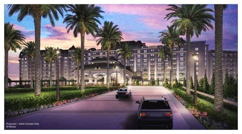 New Disney Riviera Resort Concept Art Revealed front entrance