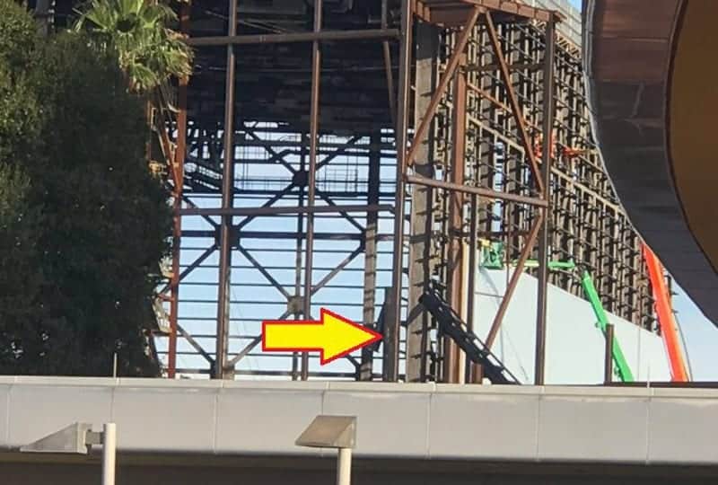 Guardians of the Galaxy Roller Coaster Construction Update November 2018 track
