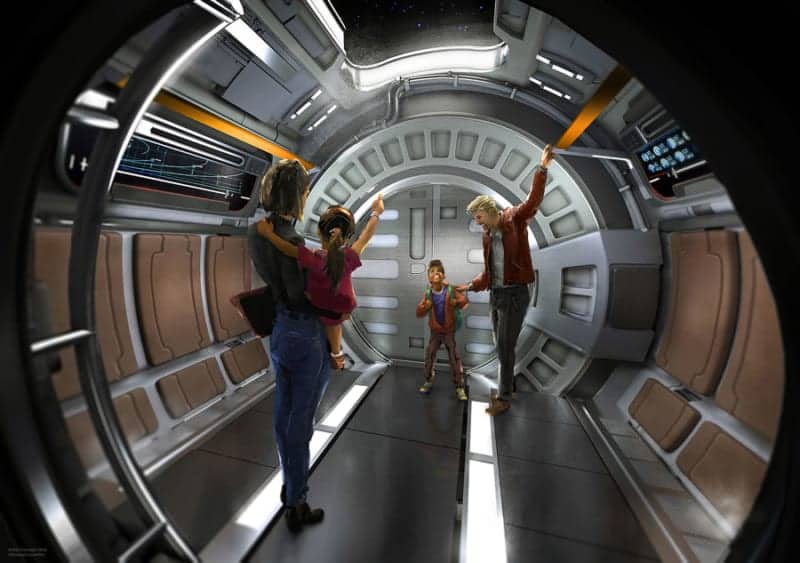 New Concept Art Star Wars Hotel shuttle inside