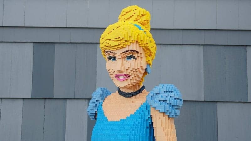 New Lego Statues Disney Springs Cinderella