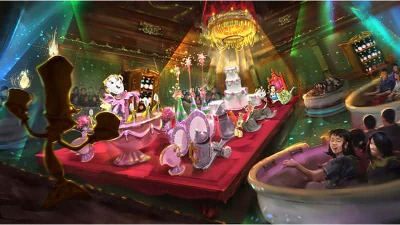 Enchanted Tale with Beauty and the Beast attraction concept art Tokyo Disneyland