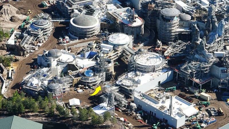 Star Wars Galaxy's Edge Construction Update December 2018 Black Spire Outpost