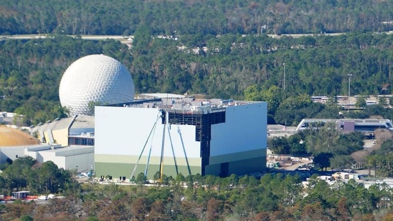 Guardians of the Galaxy Coaster Epcot Update December 2018 attraction building
