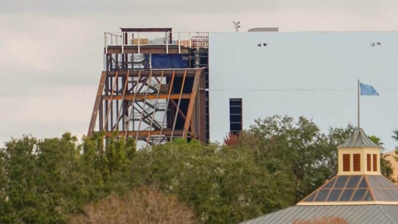 Guardians of the Galaxy Coaster Epcot Update December 2018 tunnel roof close up