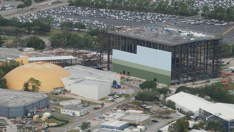 Guardians of the Galaxy Coaster Epcot Update December 2018 aerial walls