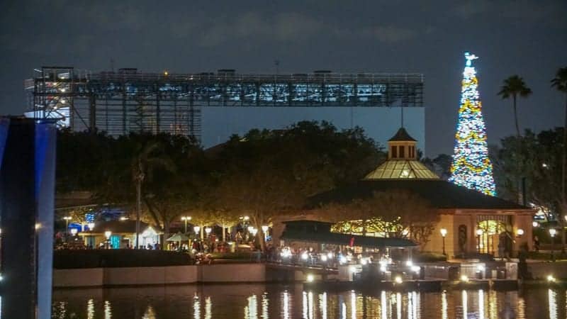 Guardians of the Galaxy Coaster Epcot Update December 2018 night