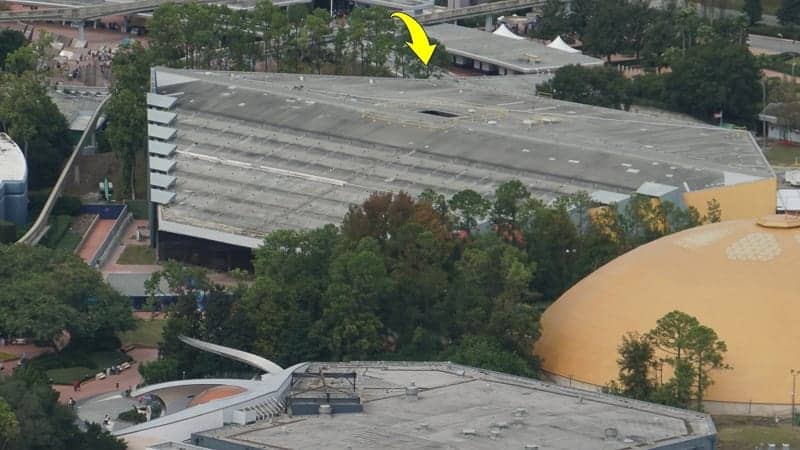 Guardians of the Galaxy Coaster Epcot Update December 2018 hole in roof