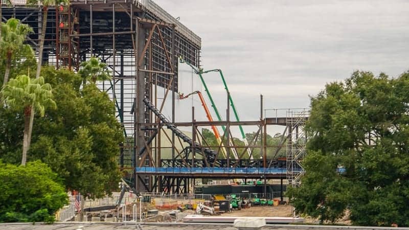 Guardians of the Galaxy Coaster Epcot Update December 2018 track laid