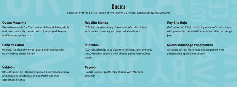 Jaleo Disney Springs Full Menu Food