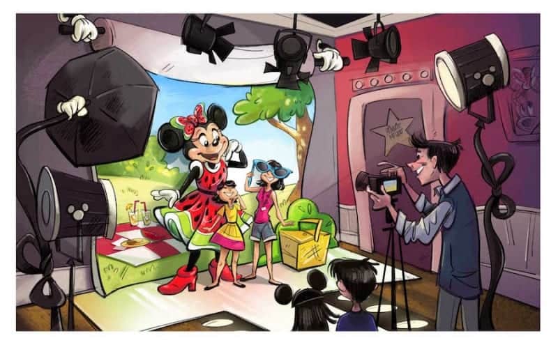 Minnie’s Style Studio Tokyo Disneyland concept art