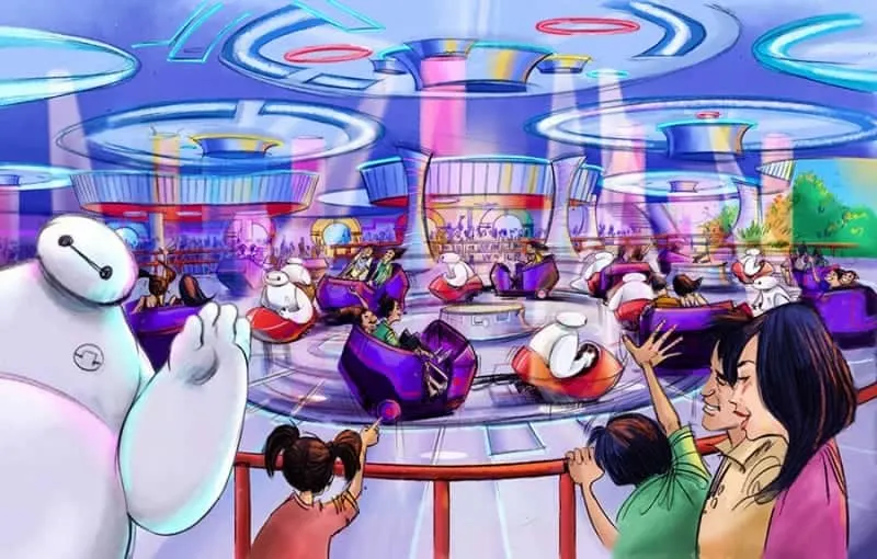 The Happy Ride with Baymax Tokyo Disneyland concept art
