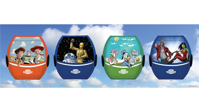New Characters Coming to Disney Skyliner Gondolas