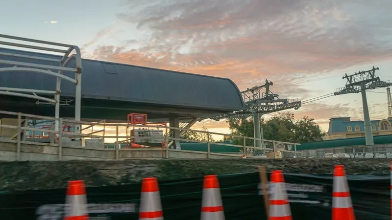 Disney Skyliner Gondola Construction Update January 2019 Epcot station