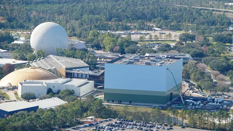 Guardians of the Galaxy Coaster Epcot Update January 2019 gravity building closed