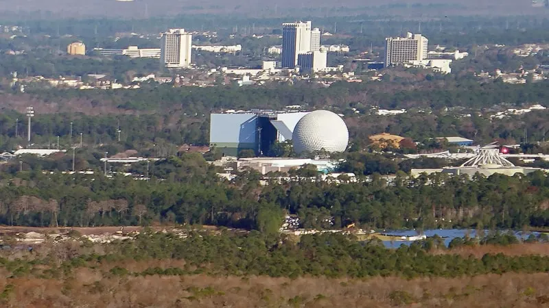 Guardians of the Galaxy Coaster Epcot Update January 2019 attraction building and spaceship earth