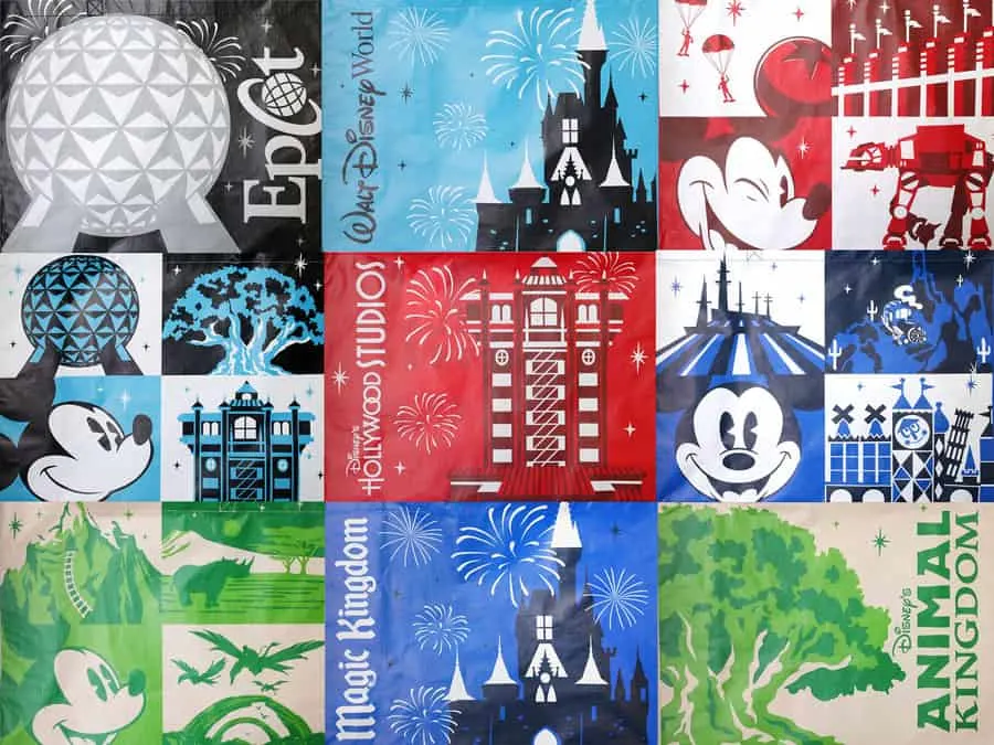Character Reusable Bags available in Disney parks bag designs