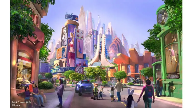 Zootopia Land Expansion Shanghai Disneyland Concept Art
