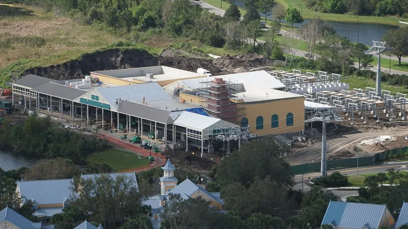 Disney Skyliner Construction Update February 2019 Caribbean Beach Station